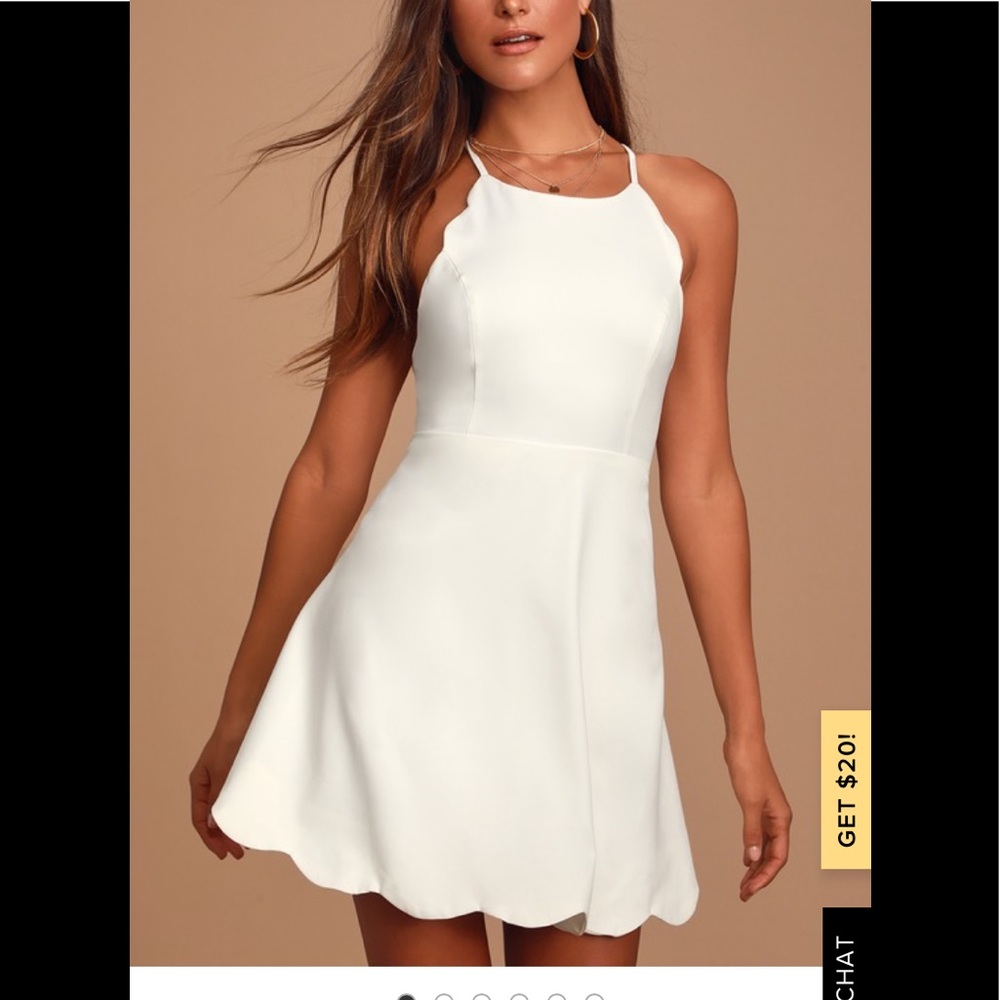 Lulus Ivory Backless Dress